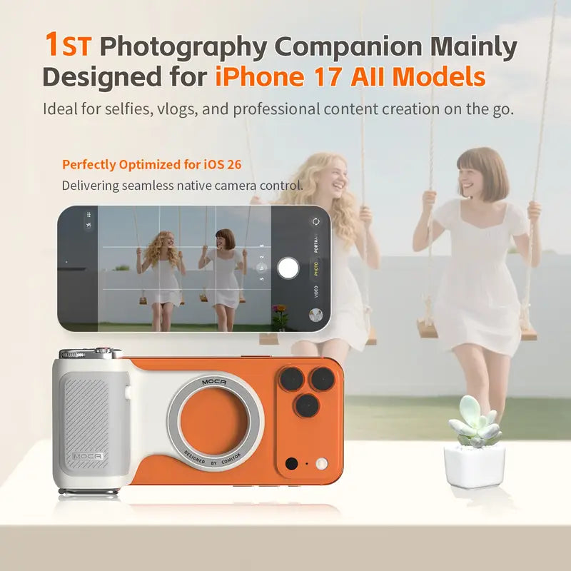 COMITOK MOCA iPhone Camera Shutter Device - One-Tap Activation & DSLR Style Button