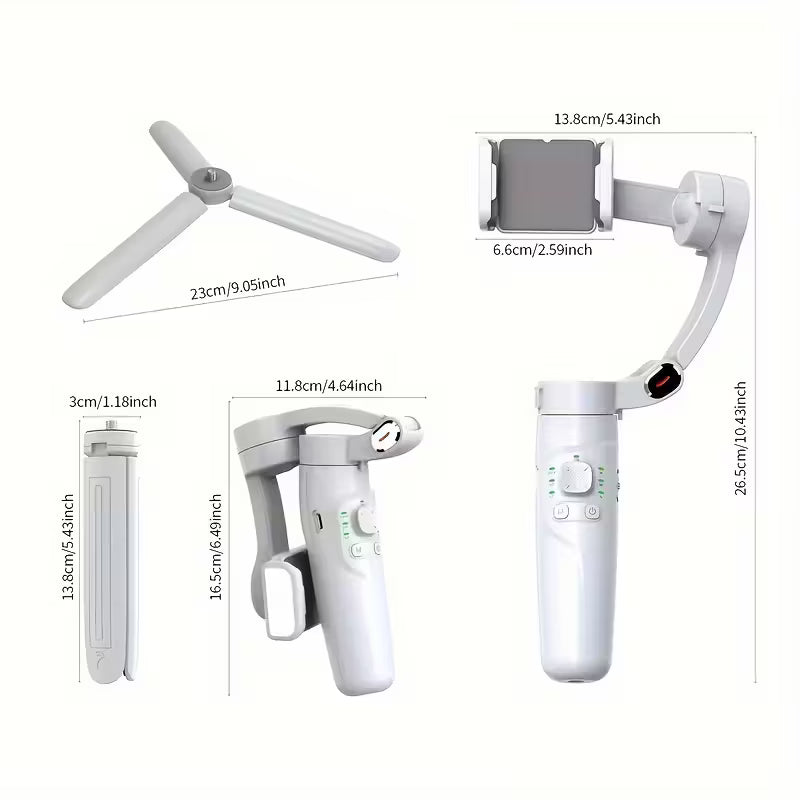 QAML Phone Gimbal 3-Axis Smartphone Handheld Stabilizer