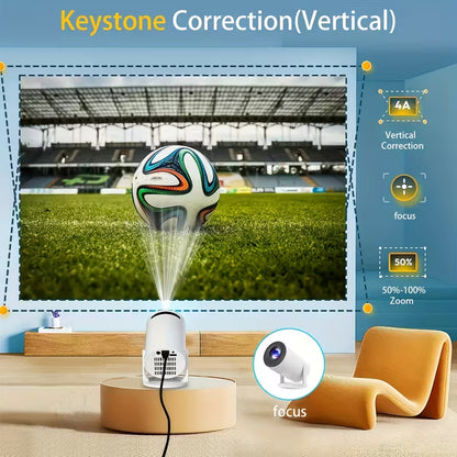 Intelligent 4K LED Projector - WiFi Android Smart Theater Projector