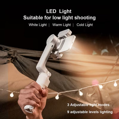 Professional Handheld Gimbal Stabilizer with Tripod & Fill Light - All-in-One Selfie Stick