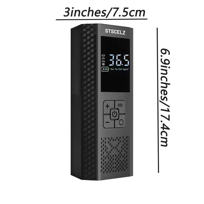 Tire Inflator Portable Air Compressor - 3X Fast 150 PSI Car Tire Air Pump