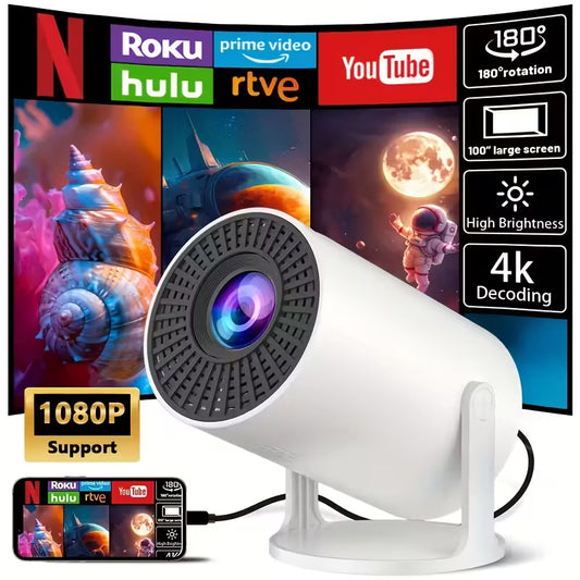 Intelligent 4K LED Projector - WiFi Android Smart Theater Projector