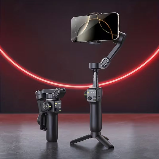 AOCHUAN Smart V8 Smartphone Gimbal Stabilizer - 3-Axis Anti-Shake with AI Tracking