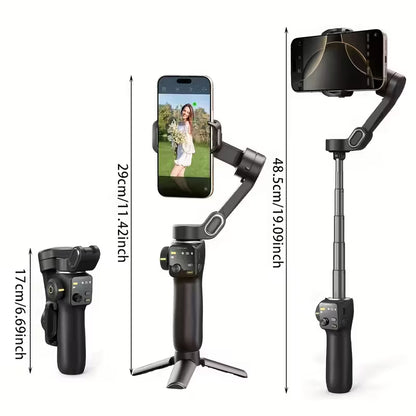 AOCHUAN Smart V8 Smartphone Gimbal Stabilizer - 3-Axis Anti-Shake with AI Tracking