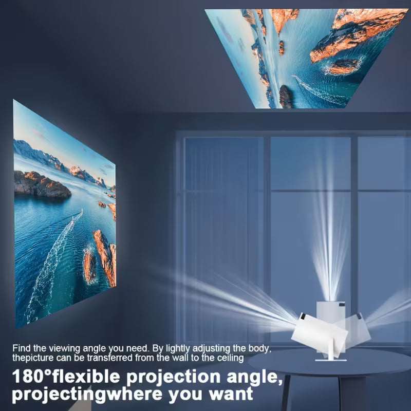 Intelligent 4K LED Projector - WiFi Android Smart Theater Projector