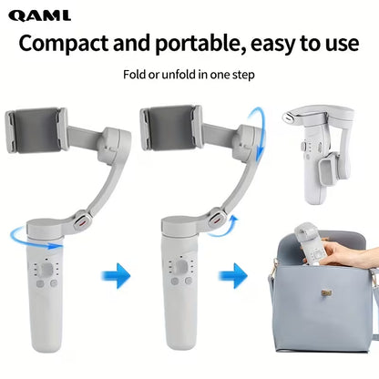 QAML Phone Gimbal 3-Axis Smartphone Handheld Stabilizer